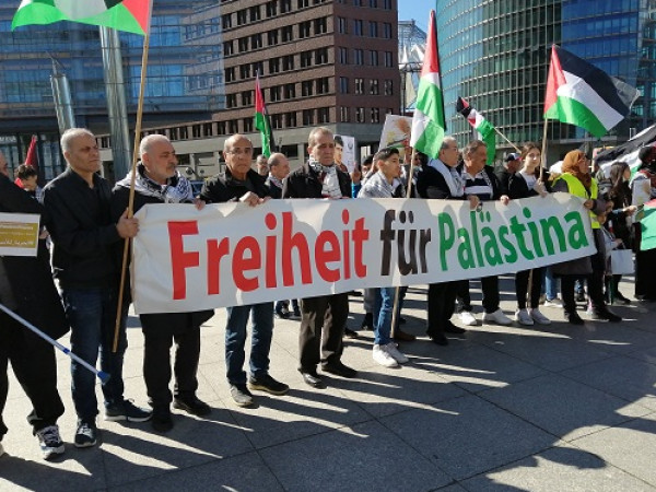 وقفة تضامنية ببرلين في يوم الأسير الفلسطيني