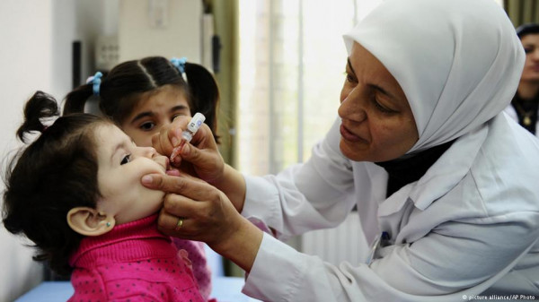 وزارة الصحة: حملة التطعيم ضد شلل الأطفال بسبب اكتشاف الفيروسات في مياه المجاري