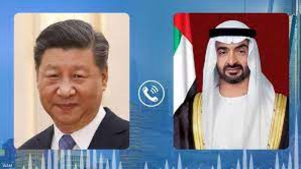 رئيس الإمارات يبحث مع نظيره الصيني العلاقات الثنائية