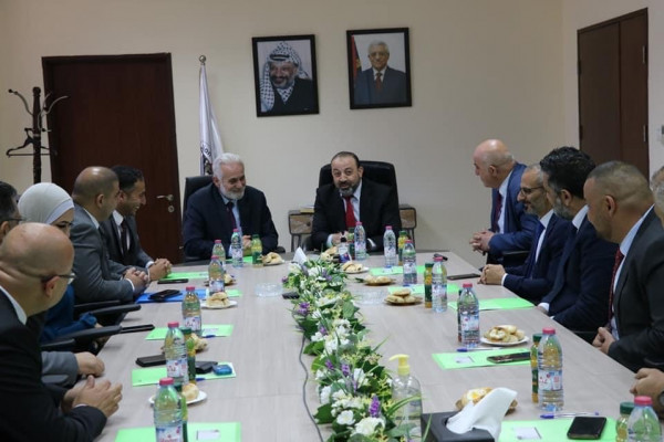 نقيب المحامين الفلسطينيين يستقبل النائب العام والوفد المرافق له