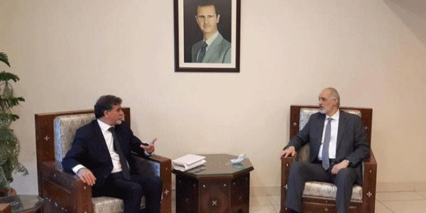 نائب وزير الخارجية السوري يبحث مع السفير عبد الهادي آخر تطورات الأوضاع في فلسطين