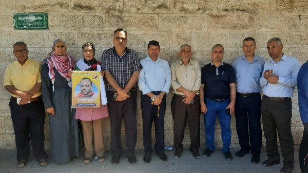 التجمع الفلسطيني للوطن والشتات يشارك بوقفة تضامنية مع الأسيرين المضربين عن عواودة وريان