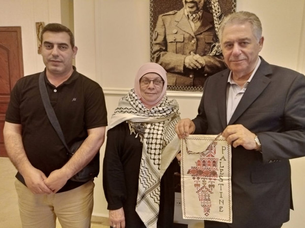 مفوض التجمع الفلسطيني للوطن والشتات في لبنان يلتقي السفير دبور