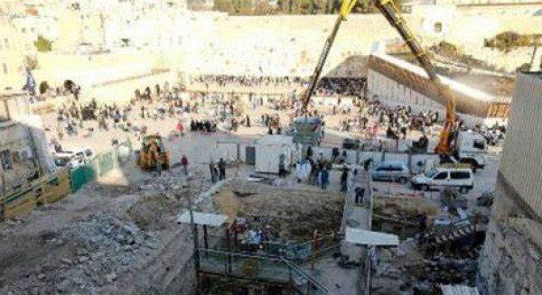 مؤسسة القدس الدولية تحذر من حفريات وأعمال بناء تنفذها سلطات الاحتلال قرب الأقصى