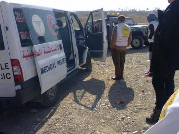 جيش الإحتلال يطلق الرصاص على سيارة إسعاف الإغاثة الطبية في نابلس