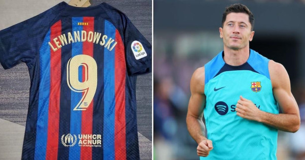 لسبب غريب.. برشلونة يوقف بيع قمصان ليفاندوفسكي