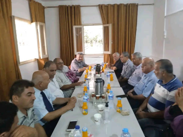 جبهة النضال الشعبي الفلسطيني بغزة تستقبل وفدا من الجبهة العربية الفلسطينية