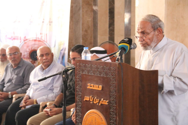 الزهار والجمل يشاركان في الصلح العشائري بين عائلتي سلمي والقططي