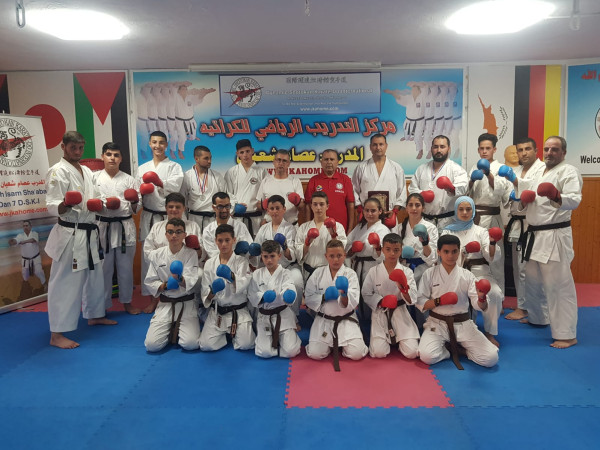 الخبير طربيه من سخنين في ضيافة مركز التدريب الرياضي للكراتيه برام الله