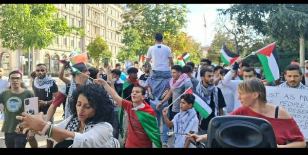 النمسا: مسيرة حاشدة في "فيينا" دعماً للشعب الفلسطيني