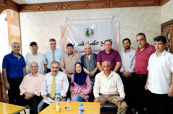 وفد من التجمع الفلسطيني للوطن والشتات يزور تجمع حكماء فلسطين