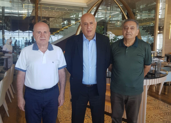 الرجوب يبحث تعزيز التعاون مع رئيس الاتحاد اللبناني لكرة القدم