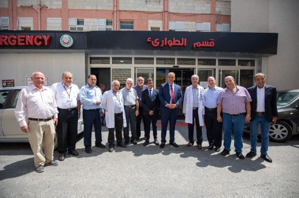 وضع حجر الأساس لبناء وتجهيز وحدتين لتغسيل الأموات وحفظ الجثث بمستشفى "المقاصد" بالقدس