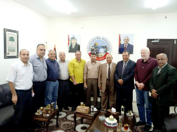 وفد التجمع الفلسطيني للوطن والشتات يزور نقابة المحامين الفلسطينيين