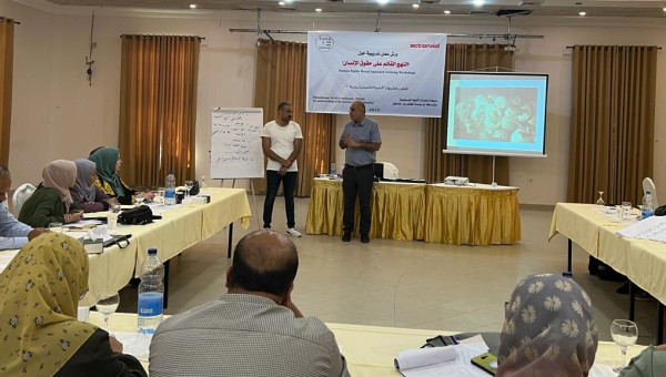 شبكة المنظمات الأهلية الفلسطينية تختتم ورش عمل تدريبية حول "النهج القائم على حقوق الإنسان"