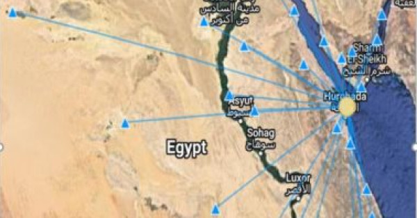 هزة أرضية تضرب شمال الغردقة المصرية