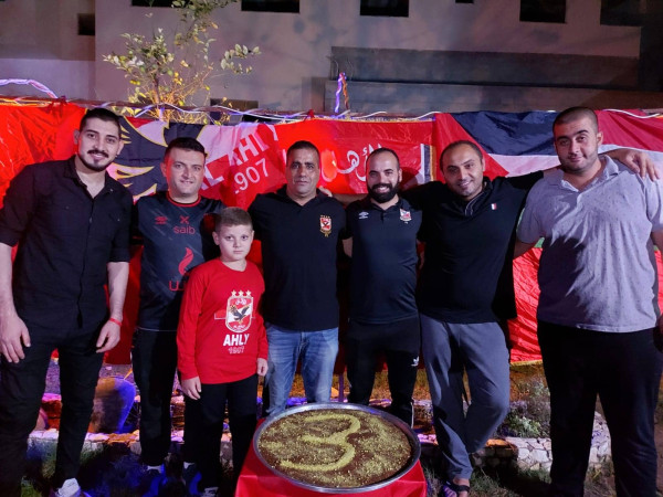 رابطة "حب النادي الأهلي المصري يجمعنا" بفلسطين تضيء شمعتها الثالثة