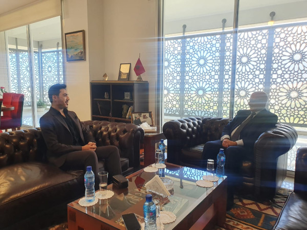 سفير المغرب في لبنان يستقبل الإعلامي فهد الهاشمي