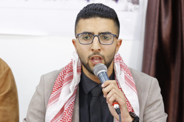 عيسى: الشباب الفلسطيني موحّد في مواجهة المشروع الاستعماري