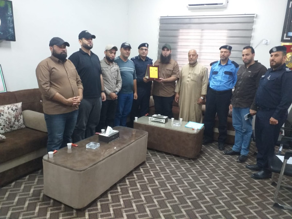 قيادة كتائب الناصر تزور مركز شرطة الشيخ رضوان
