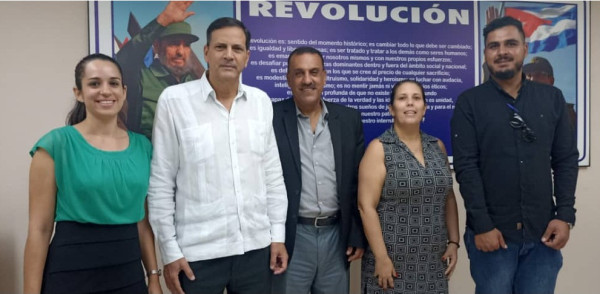 لقاء قيادي بين الحزبين الشيوعي الكوبي والشعب الفلسطيني