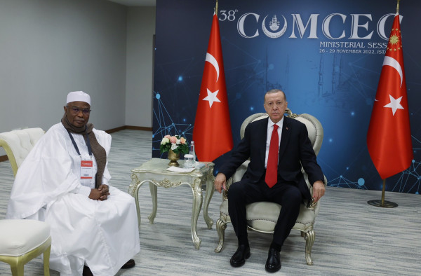 الرئيس التركي يستقبل الأمين العام لمنظمة التعاون الإسلامي