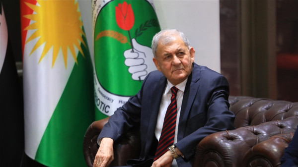 الرئيس العراقي يطالب بالعمل المشترك لإنهاء معاناة الشعب الفلسطيني