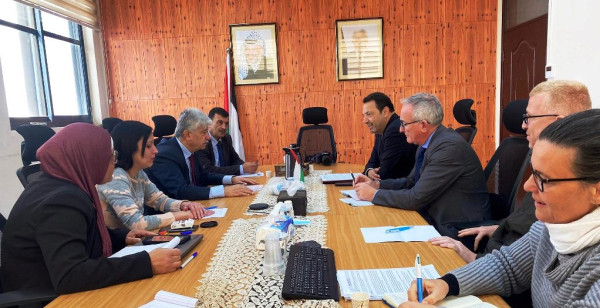 مجدلاني يلتقي رئيس التعاون بالاتحاد الأوروبي إبراهيم أبو لافيه ويبحث معه آفاق التعاون