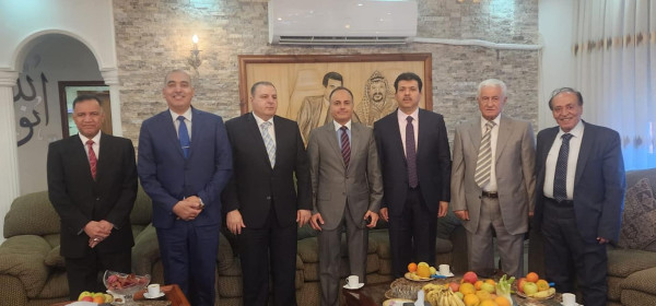 عباس زكي يلتقي السفراء العرب لدى دولة فلسطين