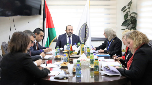 النائب العام يبحث تعزيز التعاون مع بعثة الشرطة الأوروبية لدى فلسطين