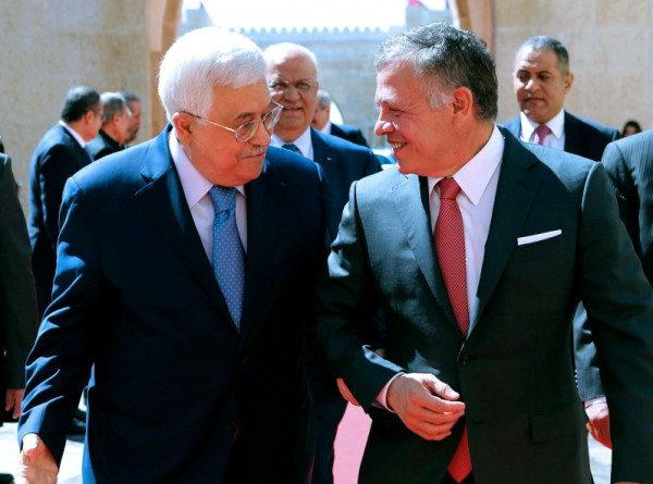 الرئيس عباس يهاتف العاهل الأردني للاطمئنان على الأوضاع بالأردن