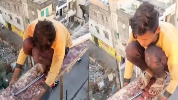 غضب واسع بعد تداول فيديو صادم لطفل يعمل في موقع بناء دون حماية