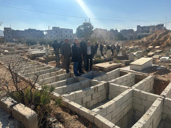 الانتهاء من مشروع ترميم مقبرة مخيم الجليل للاجئين الفلسطينيين في لبنان