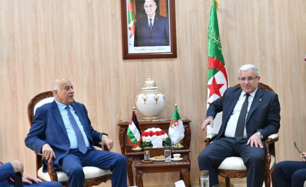 الرجوب يُطلع رئيس المجلس الشعبي الوطني الجزائري على آخر المستجدات السياسية