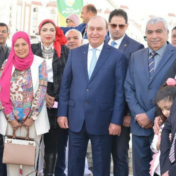 وضع الحجر الأساس للمسجد الجامع والمجمع الخيري الخدمي التنموي بالعاصمة الإدارية الجديدة