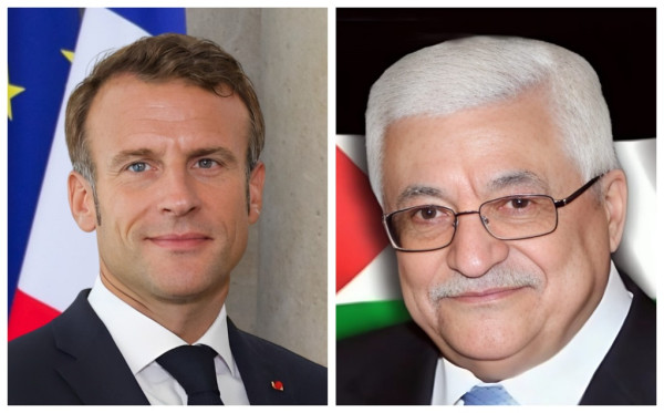 خلال اتصال مع ماكرون.. الرئيس عباس يؤكد على الرفض القاطع لتهجير الفلسطينيين
