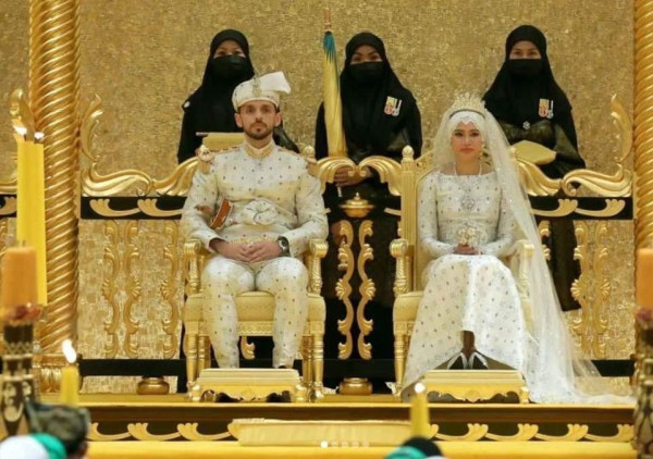 بالصور.. حفل زفاف أسطوري لابنة سلطان بروناي أثرى أثرياء العالم