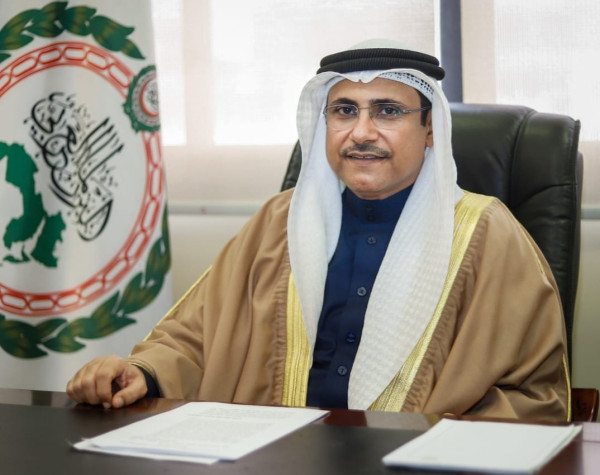 العسومي يؤكد دعم البرلمان العربي لمخرجات القمة المصرية الأردنية الفلسطينية