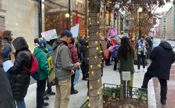 تظاهرة في واشنطن ضد زيارة سموتريتش لأمريكا