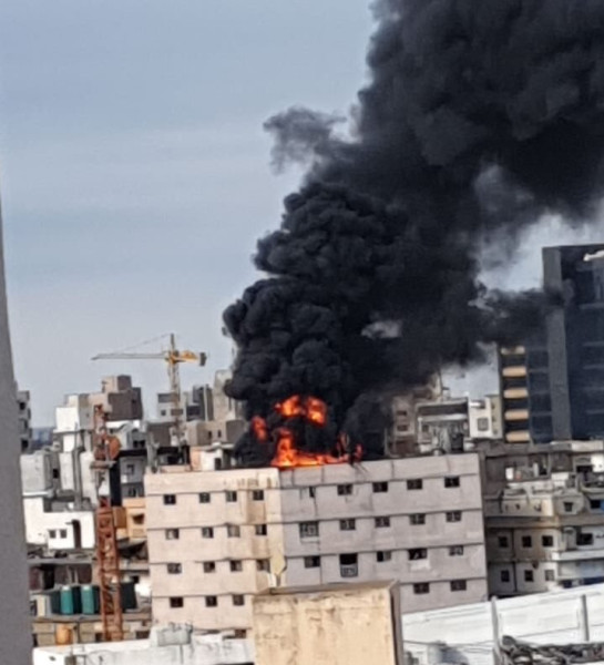 لبنان: قتلى وجرحى جراء حريق اندلع داخل مبنى في بيروت