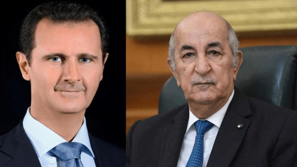 تفاصيل مكالمة هاتفية بين الرئيس الجزائري ونظيره السوري