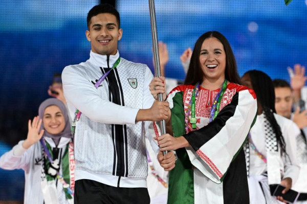 شاهد: افتتاح دورة الألعاب الآسيوية بمشاركة أكبر بعثة بتاريخ فلسطين