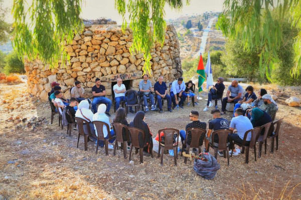 إطلاق مبادرة مناطير فلسطينية في قرية المناطير عين قينيا