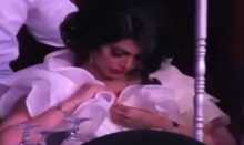 أقوى سخرية من مذيعة لبنانية على شيلاء بعد تمزق فستانها!