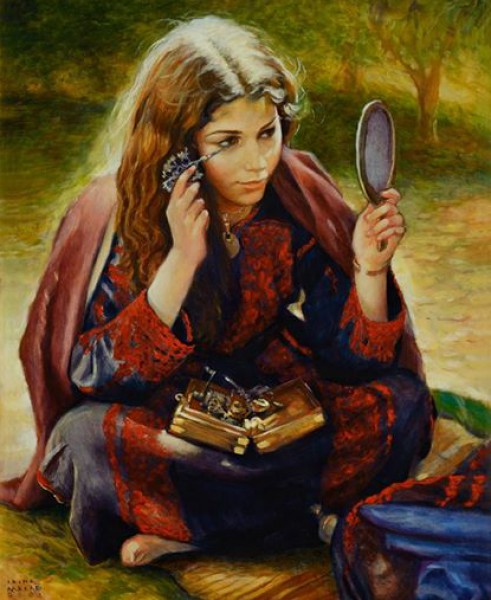 من لوحات الفنانة  ايرينا كركبي