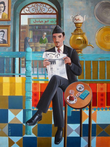 بعض لوحات الفنانة العراقية المغتربة نادية أوسي